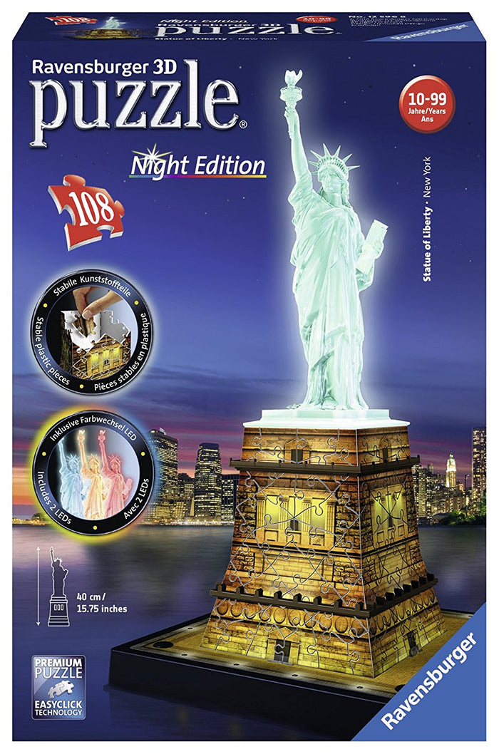 Ravensburger - Statue of Liberty Night Edition (108pcs) (3D)