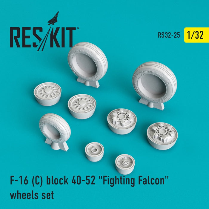 Reskit - 1/32 F-16 (C) Block 40-52 Fighting Falcon Wheels Set (RS32-0025)