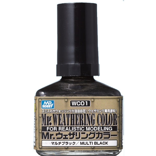 Mr.Hobby - WC01 Mr.Weathering Color  Multi Black