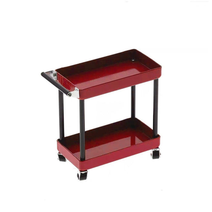 Yeah Racing - 1/10 RC Accessory 2-Tiered Rolling Metal Handy Cart Red (#)