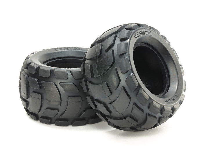 Tamiya - Round Block Rear Bubble Tyres Soft (2)