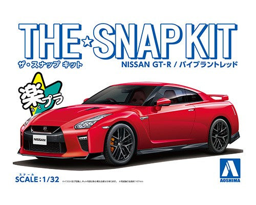 Aoshima - 1/32 Nissan GT-R Vibrant Red (The Snap Kit)