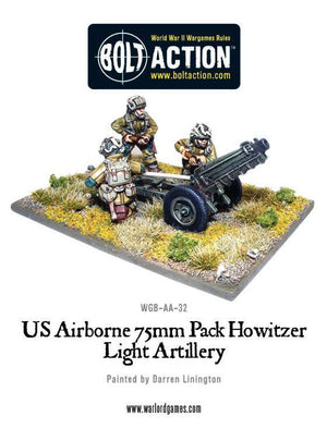 Warlord - Bolt Action  US Airborne 75mm Howitzer & Crew