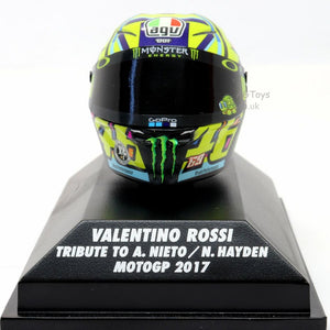 Minichamps - 1/10 AGV Helmet (V. Rossi) MotoGP (Tribute to A.Nieto/ N Hayden) 2017