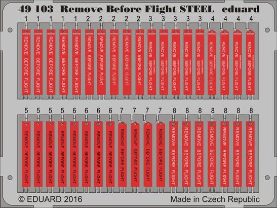 Eduard - 1/48 Remove Before Flight STEEL (Color Photo-etched) 49103