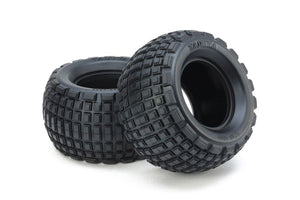 Tamiya - Soft Block Rear Bubble Tyres (2)