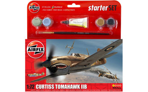 Airfix - 1/72 Curtiss Tomahawk IIB (Starter Set Incl. Paint)