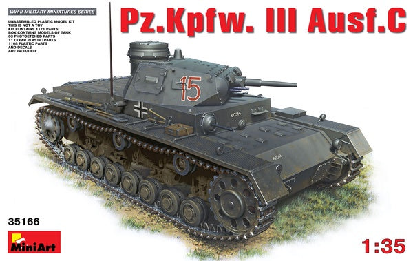 Miniart - 1/35 Pzkpfw.III Ausf.C Tank