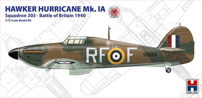 Hobby 2000 - 1/72 Hawker Hurricane Mk. IA (Squadron 303 Battle of Britain 1940)
