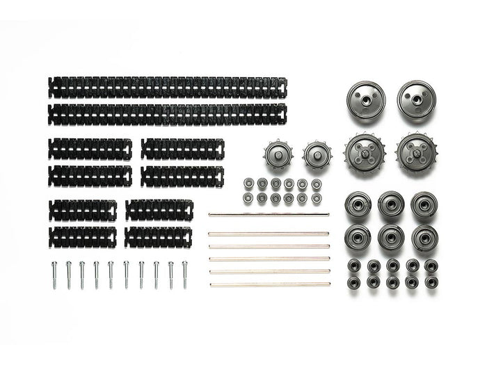 Tamiya - Track & Wheel Set (Black/Metallic Gray)