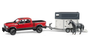 Bruder - RAM 2500 Power Wagon w/1 horse and trailer