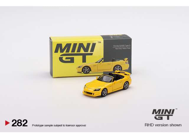 Mini GT - 1/64 Honda S2000 CR Rio (Yellow Pearl)