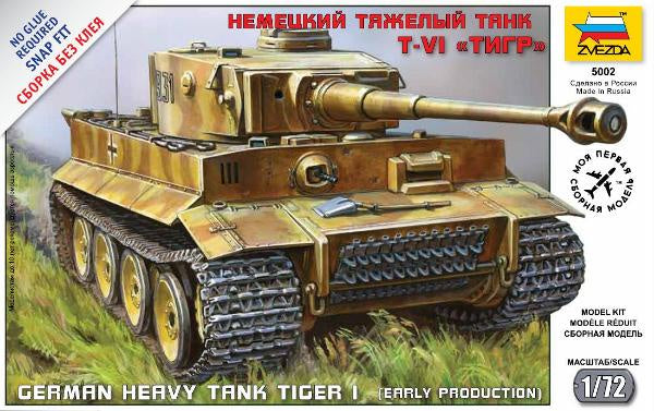 Zvezda - 1/72 German Heavy Tank Tiger I
