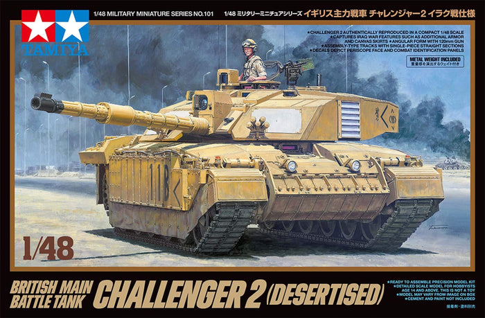 Tamiya - 1/48 British Main Battle Tank Challenger 2 Desert