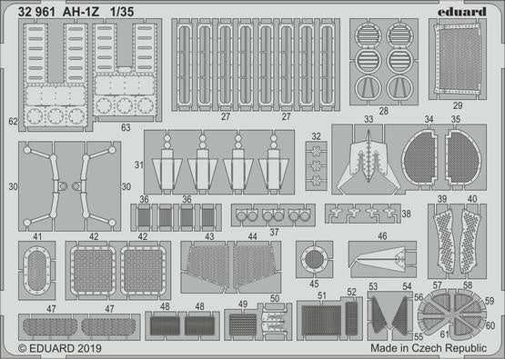 Eduard - 1/35 AH-1Z 1/35 (Color photo-etched)(for Academy) 32961