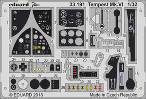 Eduard - 1/32 Tempest Mk.VI  (Color photo-etched)(for Special Hobby) 33191