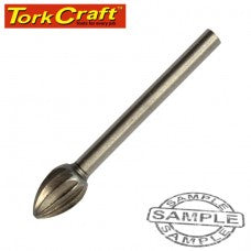 Tork Craft - Mini H/Speed Cutter Flame 6.4mm Dia x 3.2mm Shank