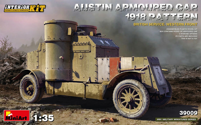 Miniart - 1/35 Austin Armoured Car 1918 Pattern. British Service. Western Front. Interior Kit