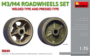 Miniart - 1/35 M3/M4 Roadwheels Welded type and pressed type