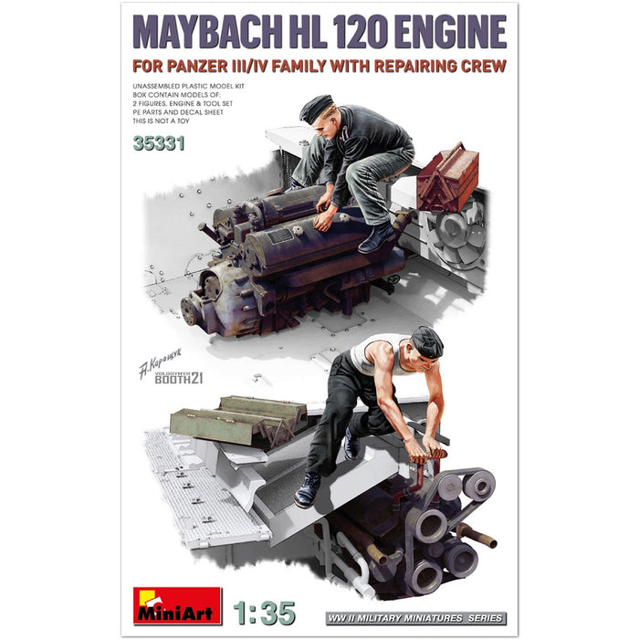 Miniart - 1/35 Maybach HL 120 Engine w/Repair Crew