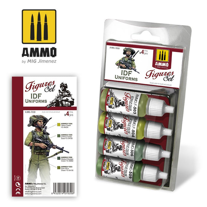 AMMO - 7030 IDF Uniforms (Paint Set)