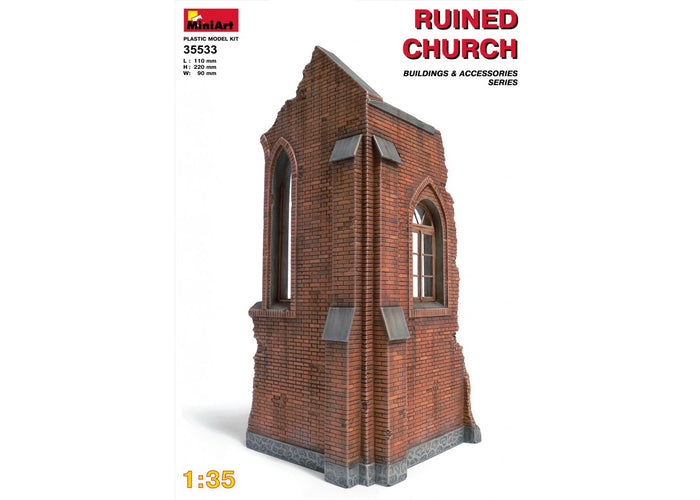 Miniart - 1/35 Ruined Church (Building & Accs.)