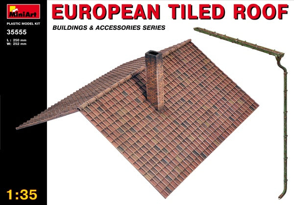 Miniart - 1/35 European Tiled Roof (Building & Access.)