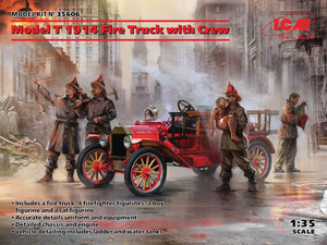ICM - 1/35 Ford T 1914 Fire Truck with Crew