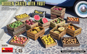 Miniart - 1/35 Wooden Crates with Fruit