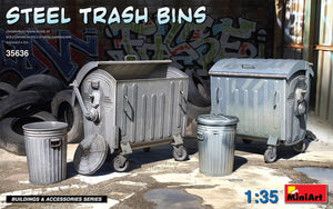Miniart - 1/35 Steel Trash Bins