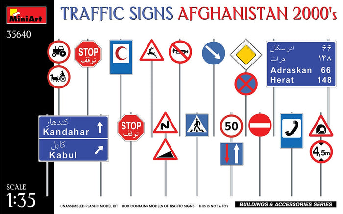 Miniart - 1/35 Afghan Traffic Signs 2's