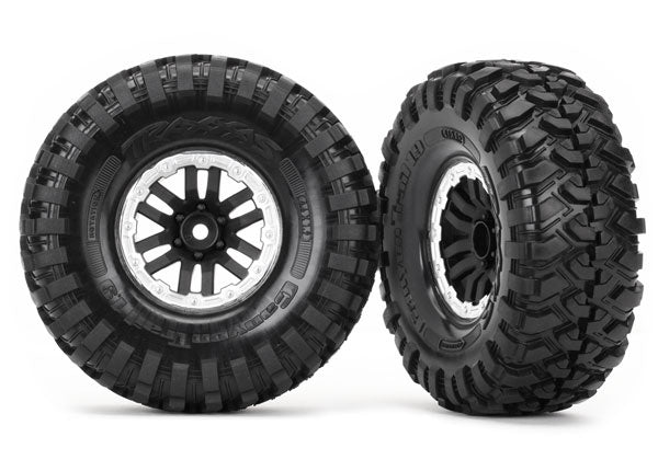 Traxxas - 8272X - Tires & Wheels STN (2) / Canyon 9TRX-4)