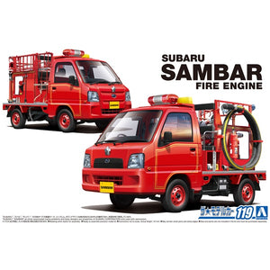 Aoshima - 1/24 Subaru TT2 Sambar The Fire Engine '11