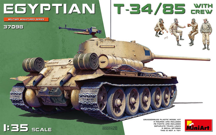 Miniart - 1/35 Egyptian T-34/85 w/Crew