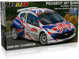 Belkits - 1/24 Peugeot 207 S2000 -2009 IRC Champion