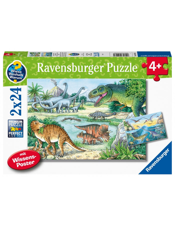 Ravensburger - Dinosaurs Of Land And Sea (2x24pcs)