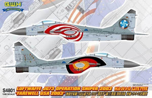 Great Wall Hobby - 1/48 Mig-29 9-12 Late Type Luftwaffe JG.73 Operation Sniper 2003