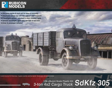 Rubicon Models - 1/56 SdKfz 305 (Opel Blitz) 3-ton 4x2 Cargo Truck