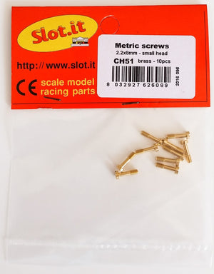 Slot.It - Metric Screws 2.2 x 8mm Small Head (10pcs) (CH51)