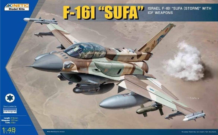 Kinetic - 1/48 F-16I (SUFA) with IDF Weapon