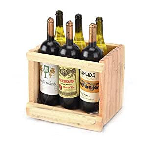 Details - 09008 - Decorative Red Wine in Crate