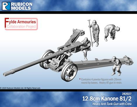 Rubicon Models - 1/56 12.8cm Kanone 81/2 with Crew