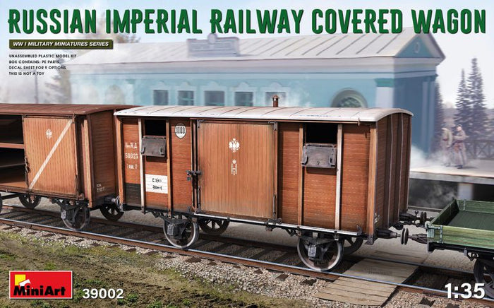 Miniart - 1/35 Russian Imperial Railway Covered Wagon