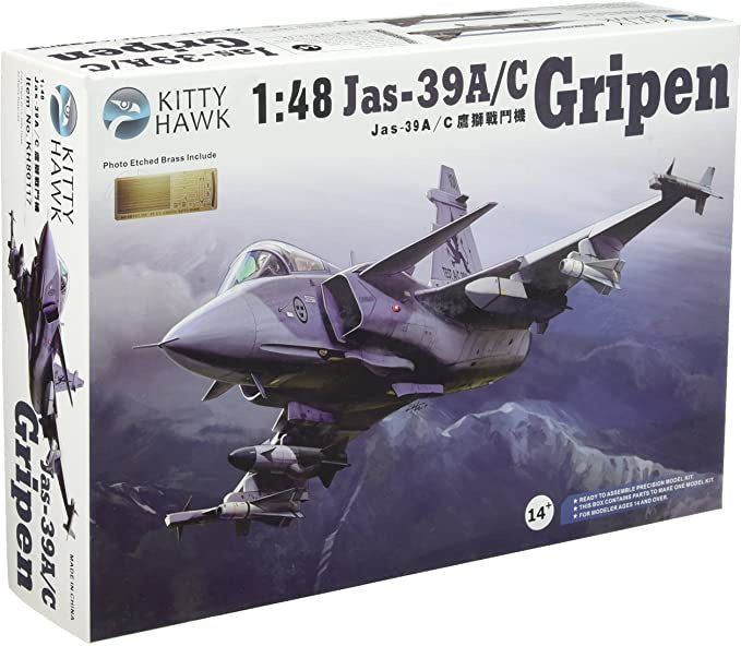 Kitty Hawk - 1/48 Saab JAS-39A/C Gripen (incl. P-Etched Parts)