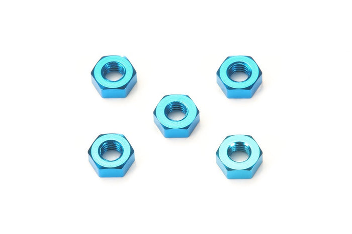 Tamiya - 3mm Aluminium Nut Blue (5)