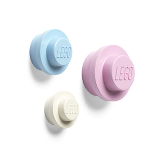 LEGO - Wall Hangers (L.Blue, L.Pink, White)(3pcs)