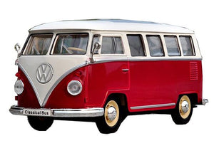 Welly - 1/24 Volkswagen Classical Bus 1963 (Red/White)