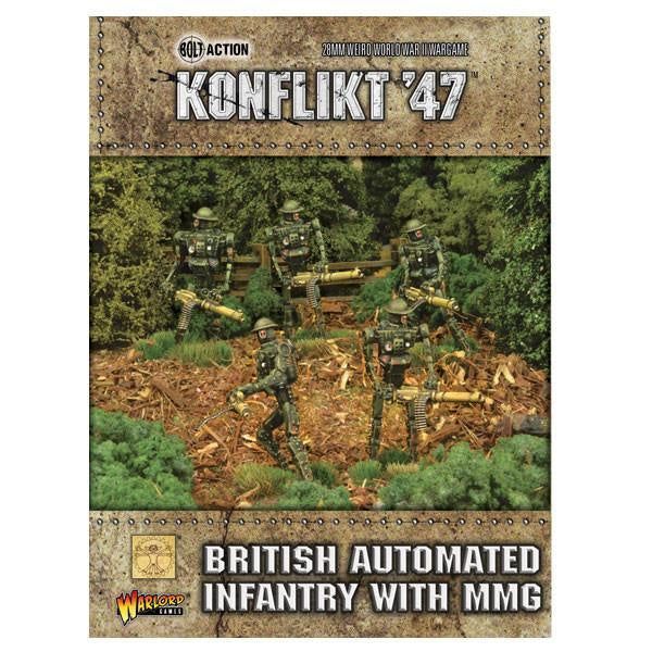 Warlord - Konflikt '47 British Automated Infantry with MMG