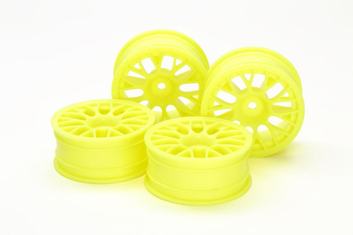 Tamiya - Medium-Narrow Yellow Mesh Wheels (+2 offset)