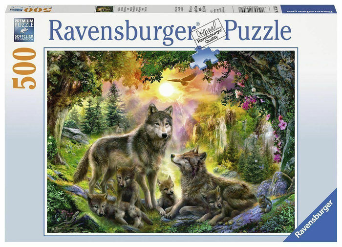 Ravensburger - Wolf Family In The Sunshine (500pcs)